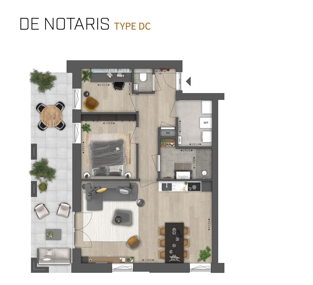 Plattegrond de Notaris