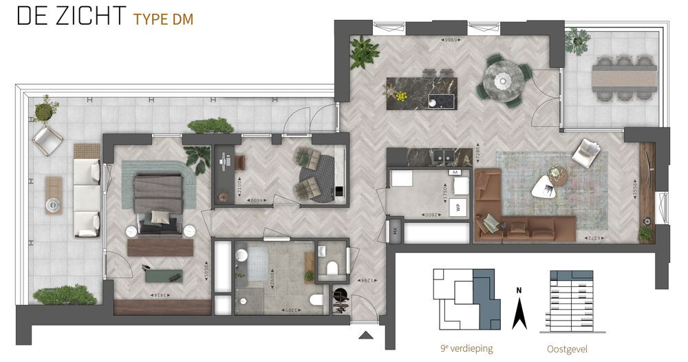 plattegrond het zicht